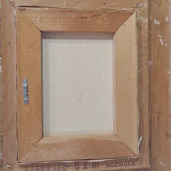 EUC Henri DuBois Original Oil Painting Lady by the Lake with Wood Frame - Picture 7 of 10